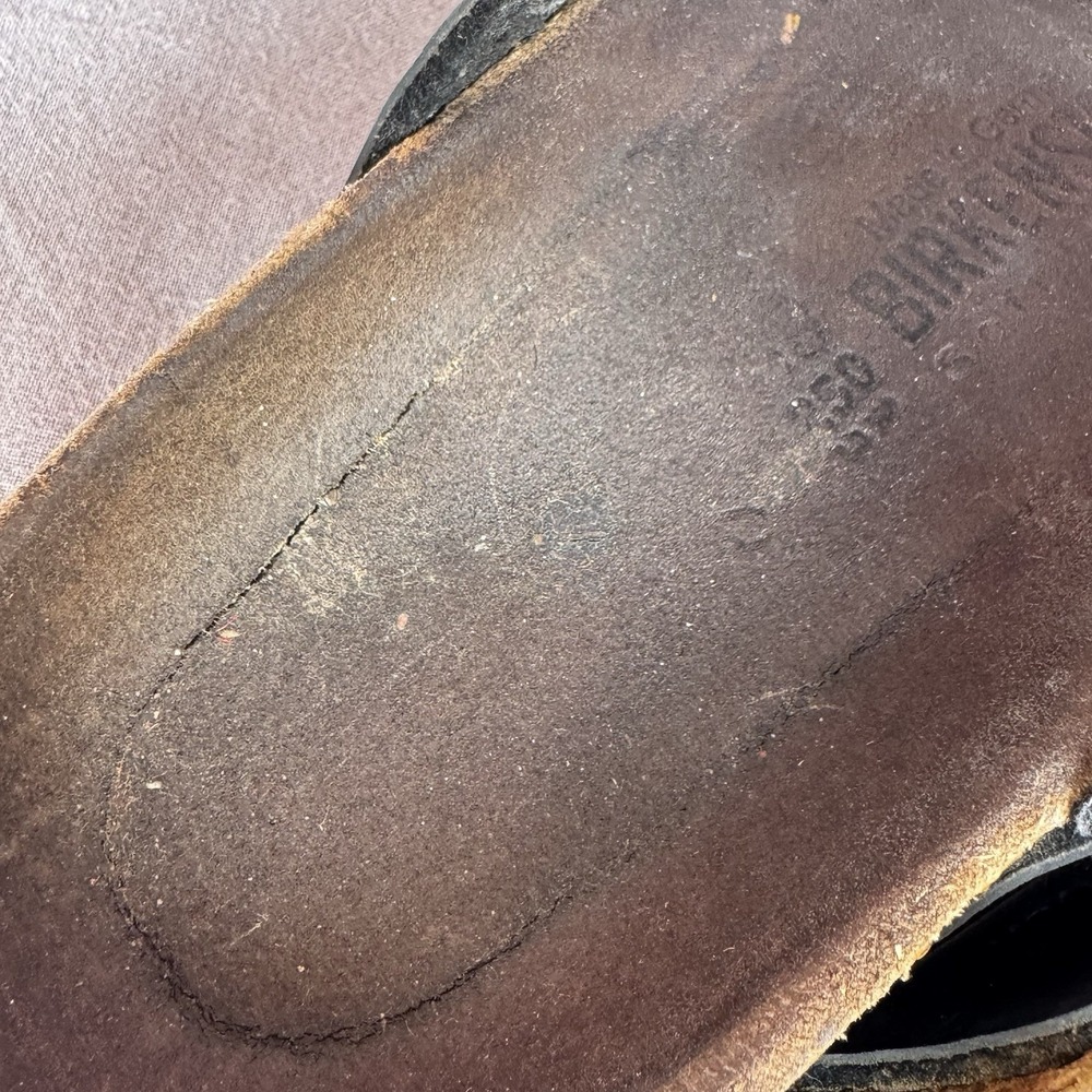 Size 39/W8 - Birkenstock Florida Black Triple Strap Florida Sandals - Picture 9 of 9